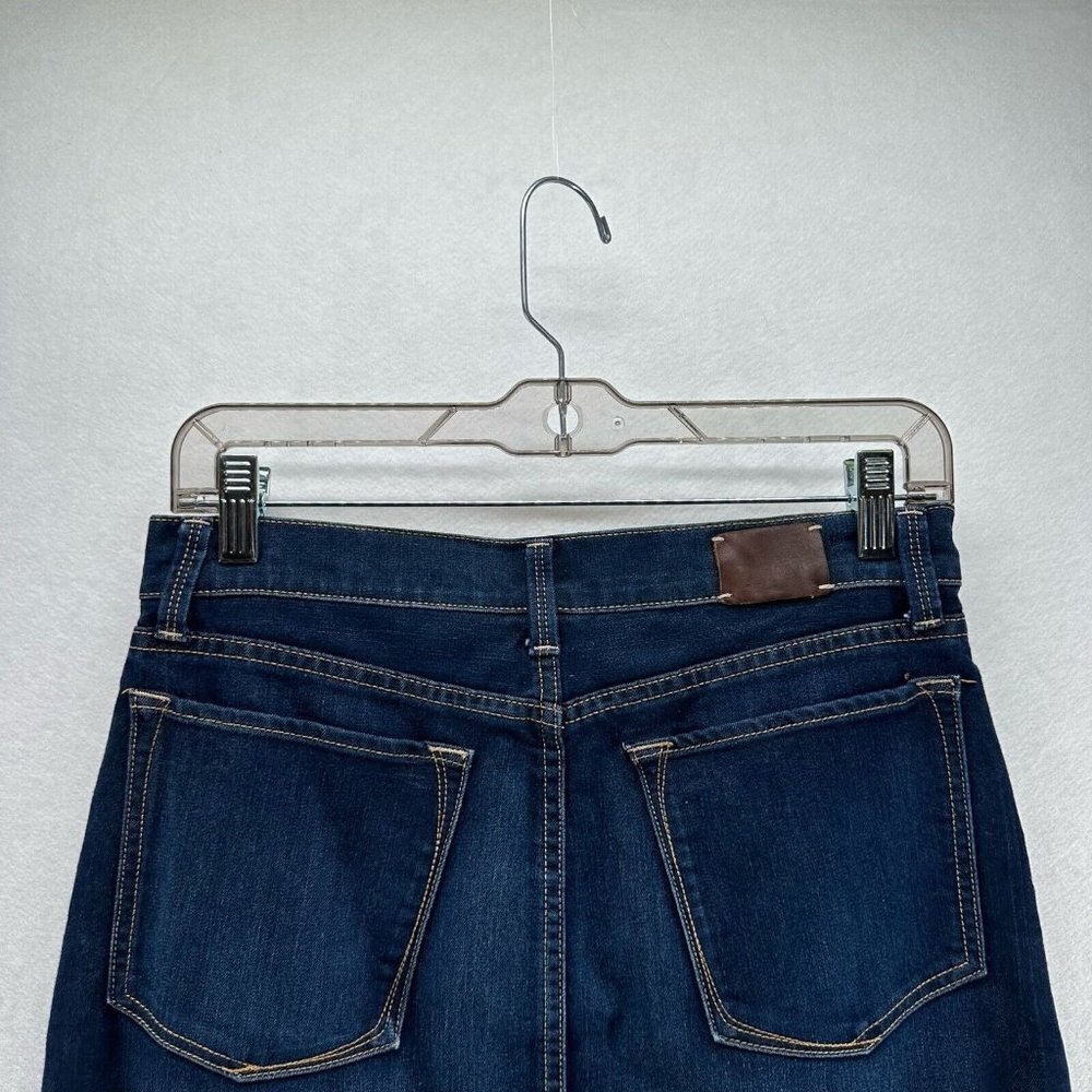 Banana Republic Skirt Size 28 Denim Pencil Mini Stretch Dark Washed Blue - Picture 5 of 11